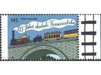 Καθαρό σήμα τρένο Λειψία - Δρέσδη το σιδηροδρομικό Γέφυρα από τη Γερμανία