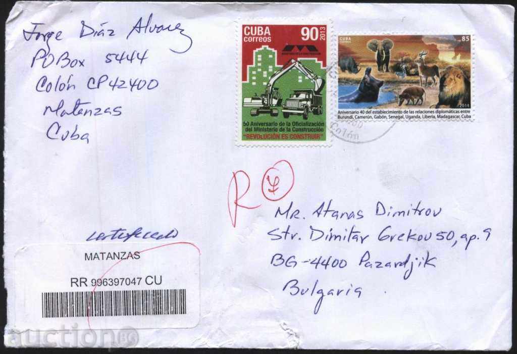 Trafficed envelope with Cuba marks