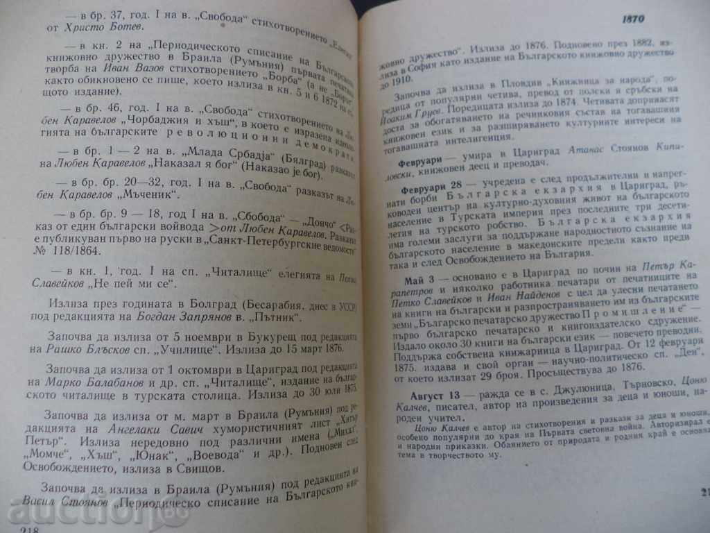 Bulgarian literature in dates and characteristics with price 25.00 BGN | € 12.78