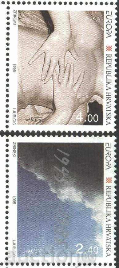 Чисти марки  Европа СЕПТ  1995 от  Хърватия