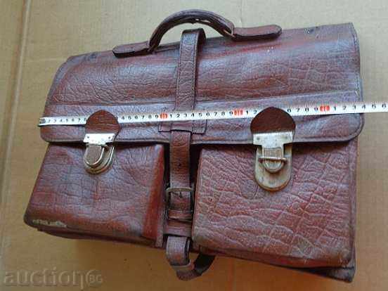 Old leather bag, wallet, suitcase early twentieth century - 5 Old leather bag, wallet, suitcase early twentieth century - 5