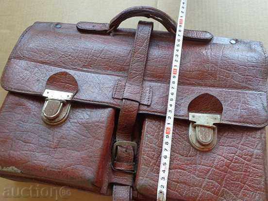 Old leather bag, wallet, suitcase early twentieth century - 6 Old leather bag, wallet, suitcase early twentieth century - 6