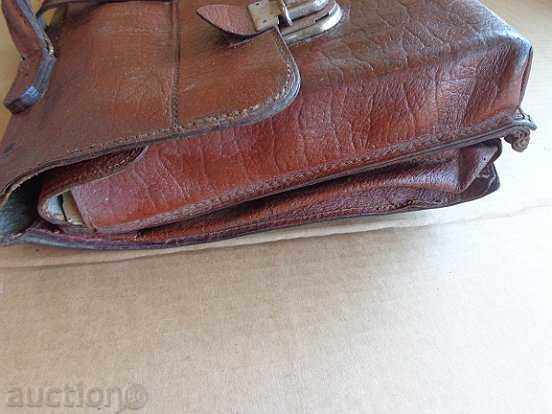Old leather bag, wallet, suitcase early twentieth century - 7 Old leather bag, wallet, suitcase early twentieth century - 7