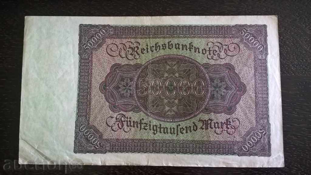Reich banknote - Germany - 50 000 marks UNC | 1922 with price 12.00 BGN | € 6.14