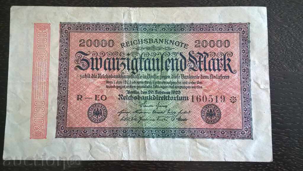 Reich banknote - Germany - 20 000 marks | 1923