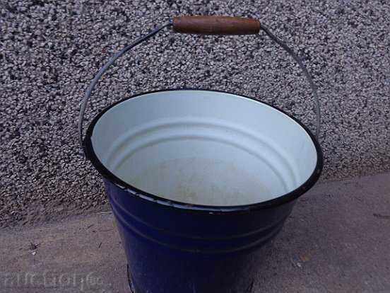 Delivery of Soca period enamel bucket, enamel vessel, basin