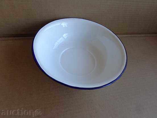 Enameled bowl basin with enamel from the mouth of the Bulgarian People's Republic with price 29.00 BGN | € 14.83