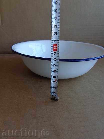 Enameled bowl basin with enamel from the mouth of the Bulgarian People's Republic - 6