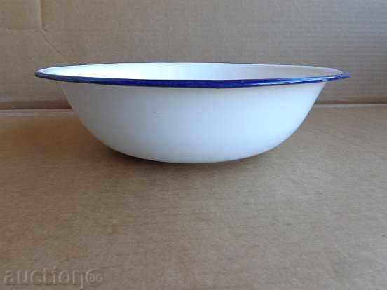 Enameled bowl basin with enamel from the mouth of the Bulgarian People's Republic - 7