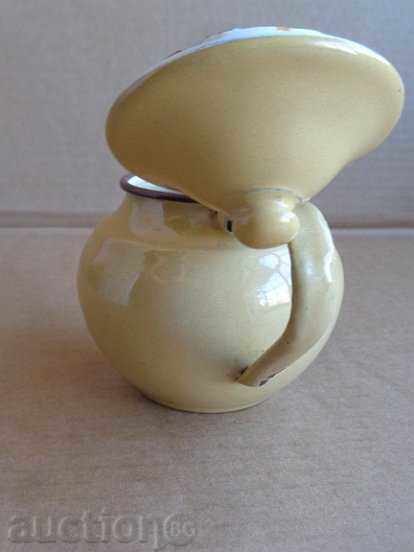 An enameled teapot from the time of a sot, an enameled pot, jesse - 6