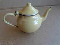 An enameled teapot from the time of a sot, an enameled pot, jesse