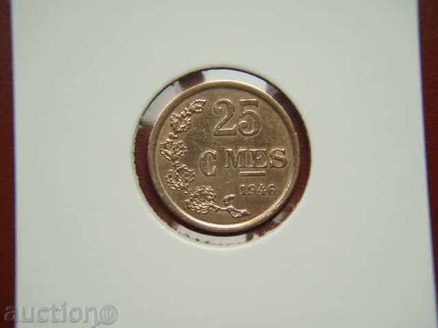 25 Centimes 1946 Luxembourg (Люксембург) - XF