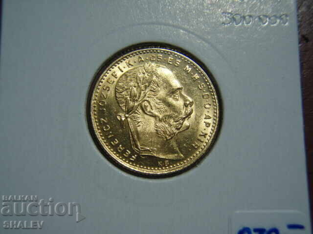 20 Franci / 8 Forinți 1883 Ungaria - AU/Unc (aur) - 7