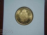 20 Franci / 8 Forinți 1883 Ungaria - AU/Unc (aur)
