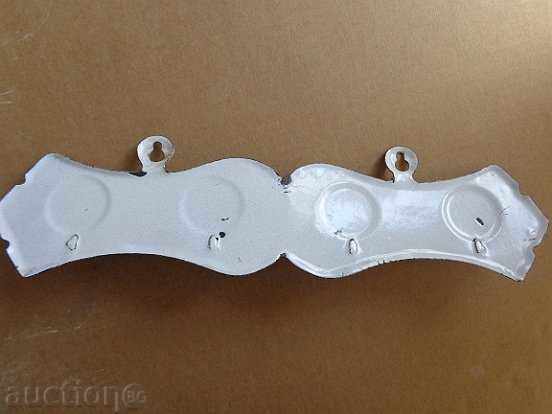 Enamelled hanger from the socialist era, enamel with price 38.00 BGN | € 19.43 Enamelled hanger from the socialist era, enamel with price 38.00 BGN | € 19.43