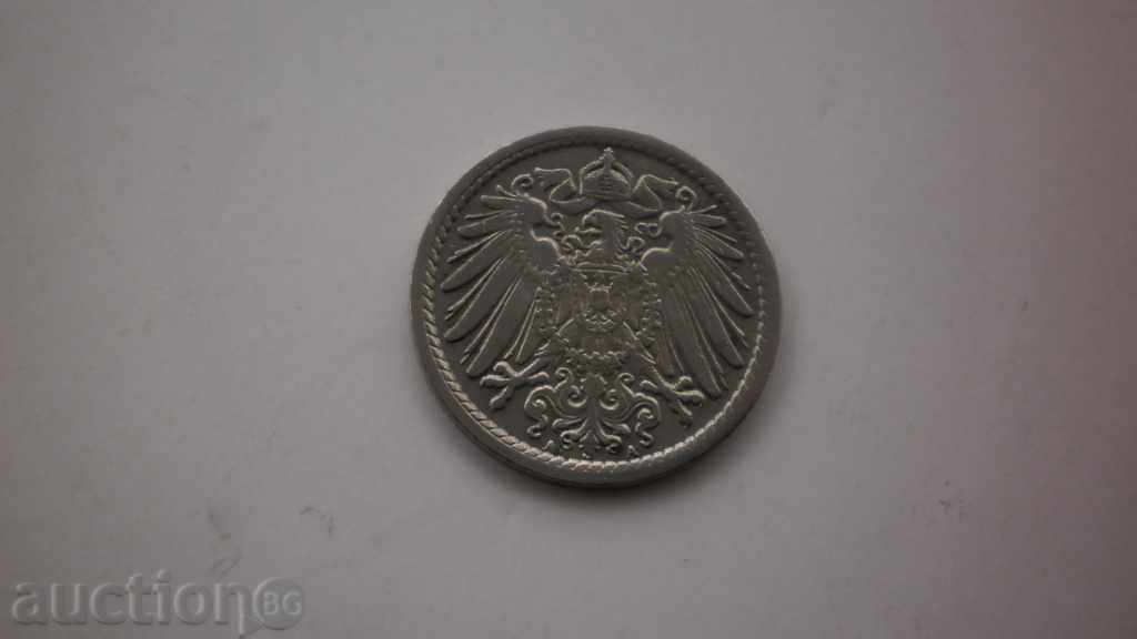 5 pfennig 1906 A Germania cu preț € 1.02 | 1.99 BGN