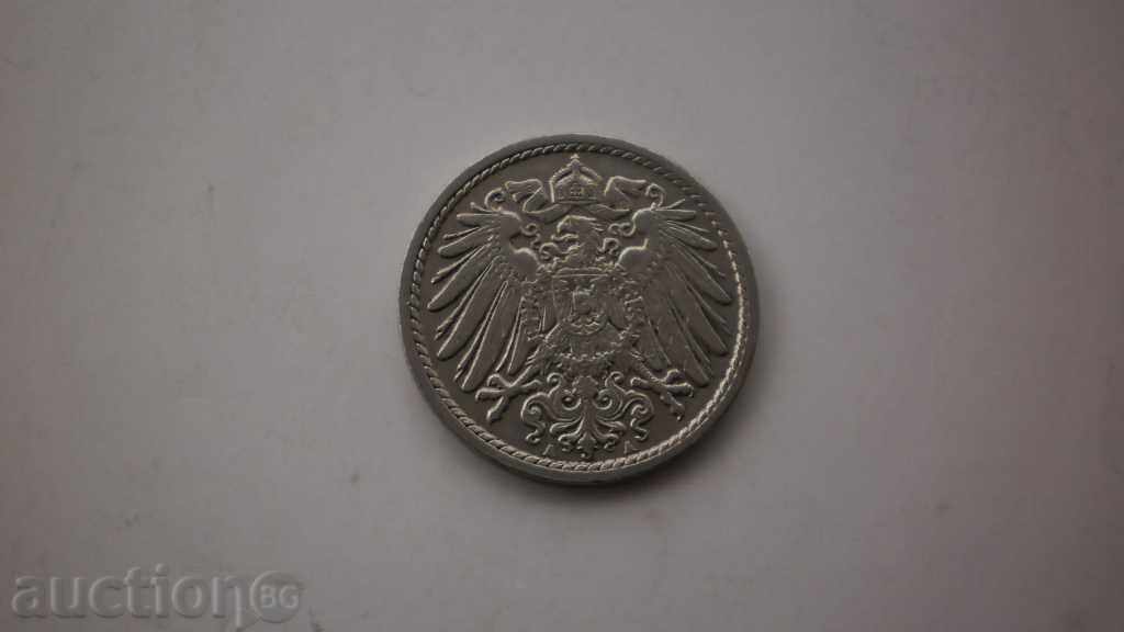 5 pfennig 1913 A Germania cu preț € 1.02 | 1.99 BGN