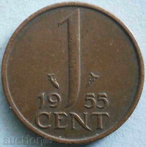 Olanda 1 cent 1955.