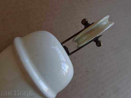 Porcelain weight from an old el. Chandelier - 6 Porcelain weight from an old el. Chandelier - 6