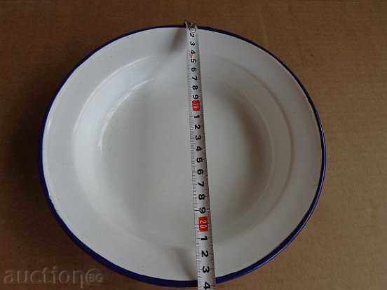 Enameled dish, enamel bowl, bowl, wounded KOLAROVGRAD - 6 Enameled dish, enamel bowl, bowl, wounded KOLAROVGRAD - 6