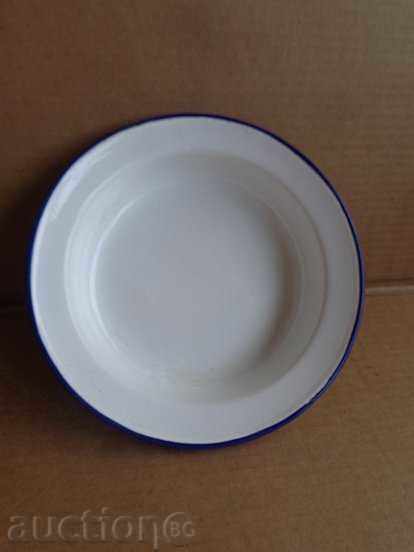 Enameled dish, enamel bowl, bowl, wounded KOLAROVGRAD - 7 Enameled dish, enamel bowl, bowl, wounded KOLAROVGRAD - 7