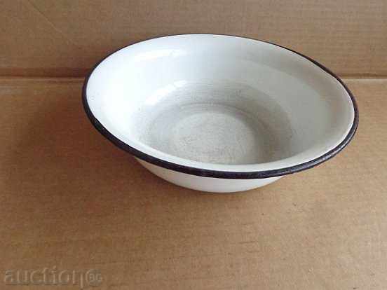 Enameled bowl, enamel bowl, basin, basin, USSR with price 29.00 BGN | € 14.83 Enameled bowl, enamel bowl, basin, basin, USSR with price 29.00 BGN | € 14.83