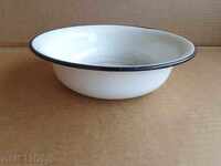 Enameled bowl, enamel bowl, basin, basin, USSR