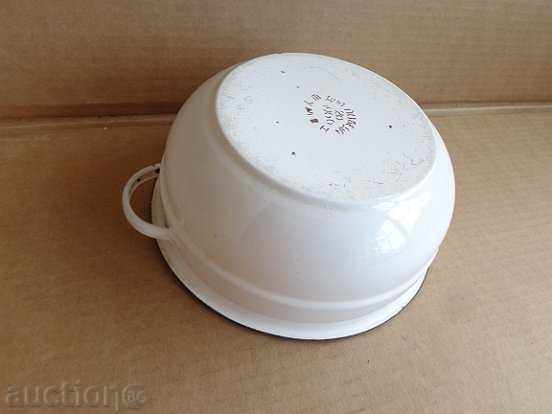 Enamelled bowl with handles, enamel bowl, basin, basin - 6 Enamelled bowl with handles, enamel bowl, basin, basin - 6