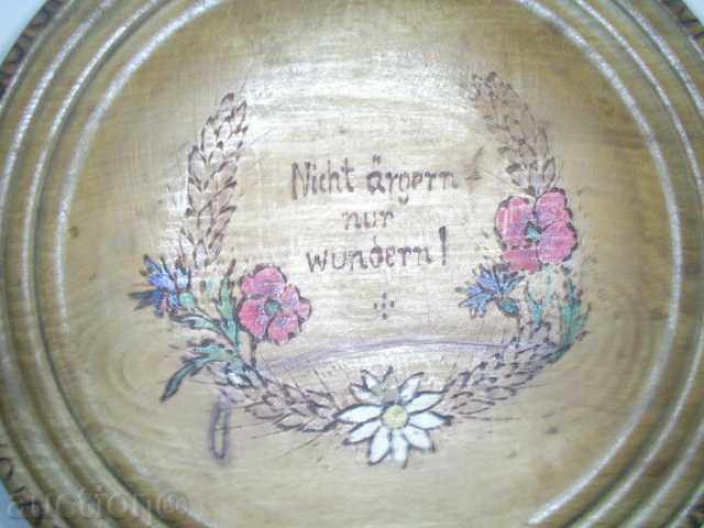 Delivery of WOODEN CHINESE WITH SIGN AND FLOWER