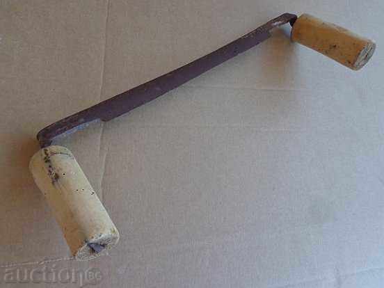 Стар дърводелски рукан, инструмент, трион,  ковано желязо