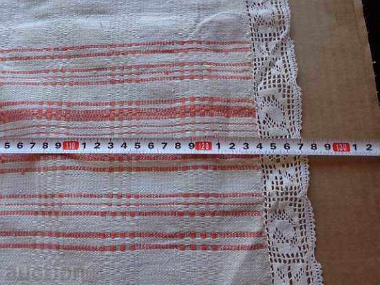 Auction Old handmade bed sheet with lace Auction Old handmade bed sheet with lace