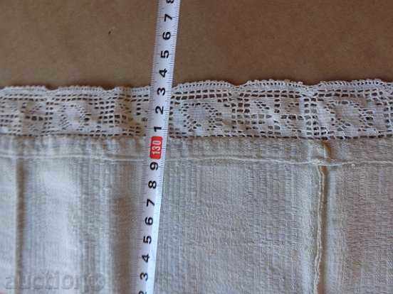Delivery of Old handmade bed sheet with lace Delivery of Old handmade bed sheet with lace