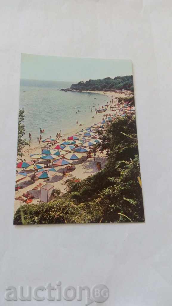 Postcard Drujba Beach 1987