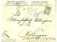 SMALL LION 50 C Featured Envelope SOFIA - VILINGEN ** I.1901