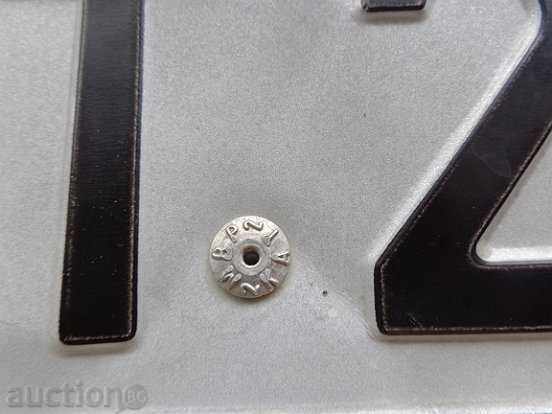 Licitație O pereche de plăcuțe de înmatriculare pentru vehicule, placă, placă Licitație O pereche de plăcuțe de înmatriculare pentru vehicule, placă, placă