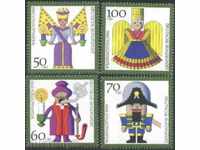Чисти марки Коледа  Детски играчки 1990 от Германия