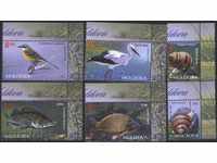 Чисти марки Фауна, Птици, Риби, Охлюви  2014  от Молдова