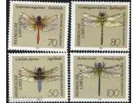 Καθαρίστε τα σήματα έντομα, λιβελούλες 1991 Γερμανία