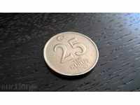 Монета - Турция - 25 куруша | 2005г.