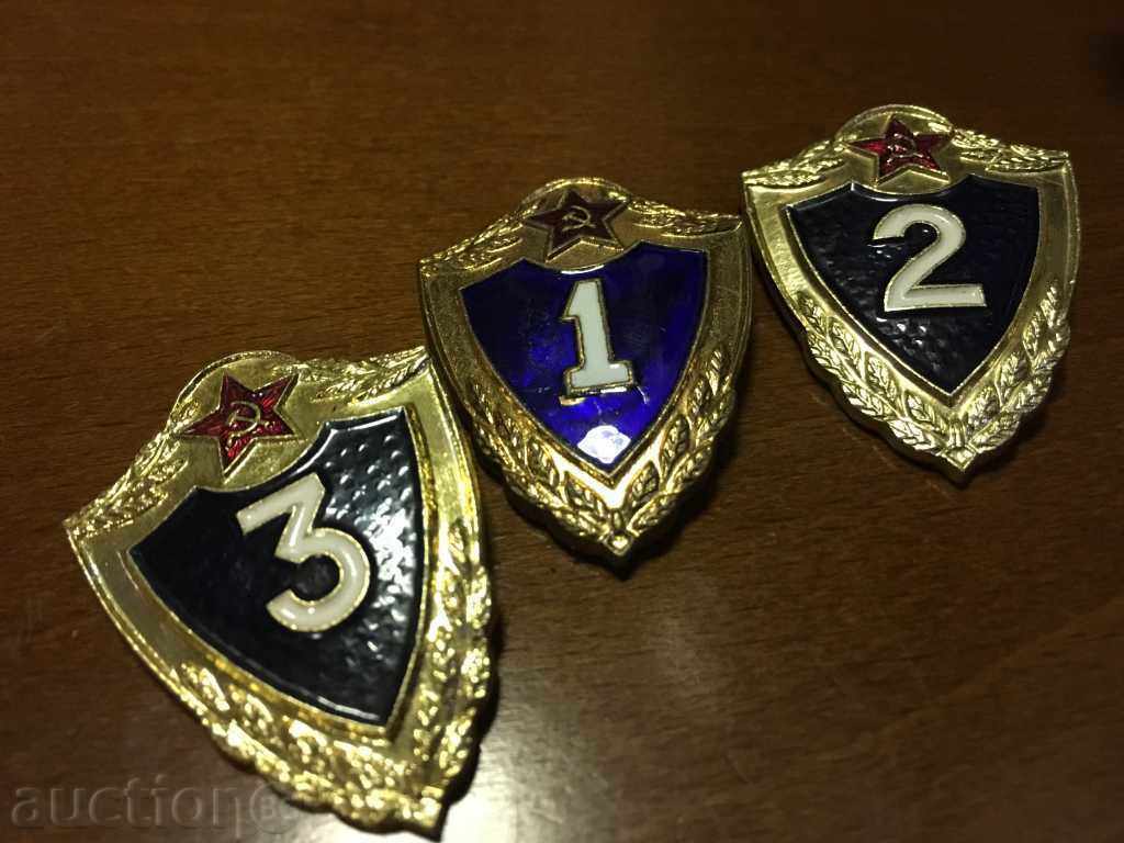 Lot of Russian Army Signs 1,2 and 3 Class with price 30.00 BGN | € 15.34 Lot of Russian Army Signs 1,2 and 3 Class with price 30.00 BGN | € 15.34