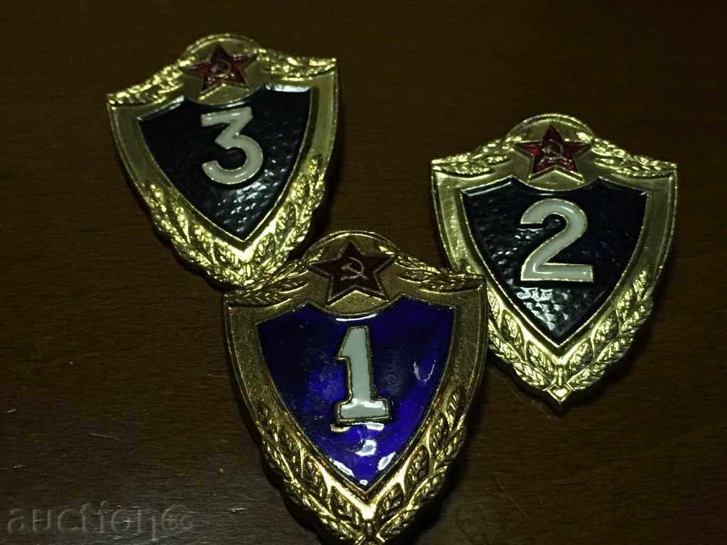 Lot of Russian Army Signs 1,2 and 3 Class - 5 Lot of Russian Army Signs 1,2 and 3 Class - 5