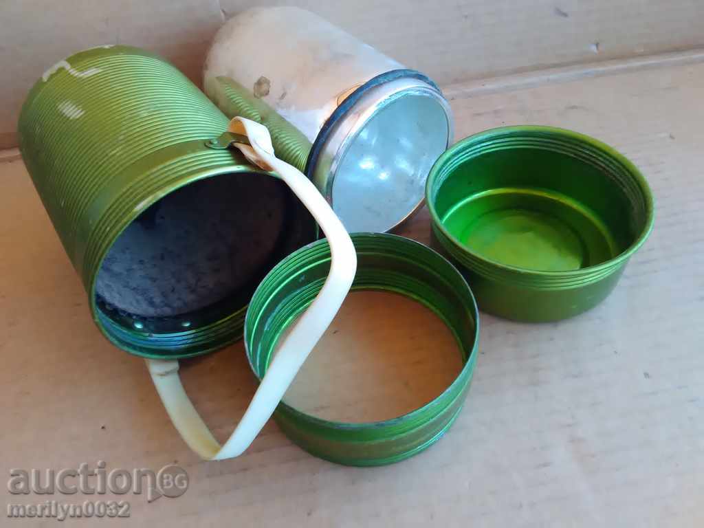 Old thermos, ketch, bottle, bottle, bottle of salt - 5 Old thermos, ketch, bottle, bottle, bottle of salt - 5