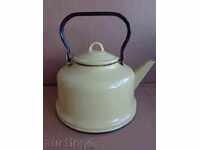Enamelled teapot kettle, enamel container, USSR
