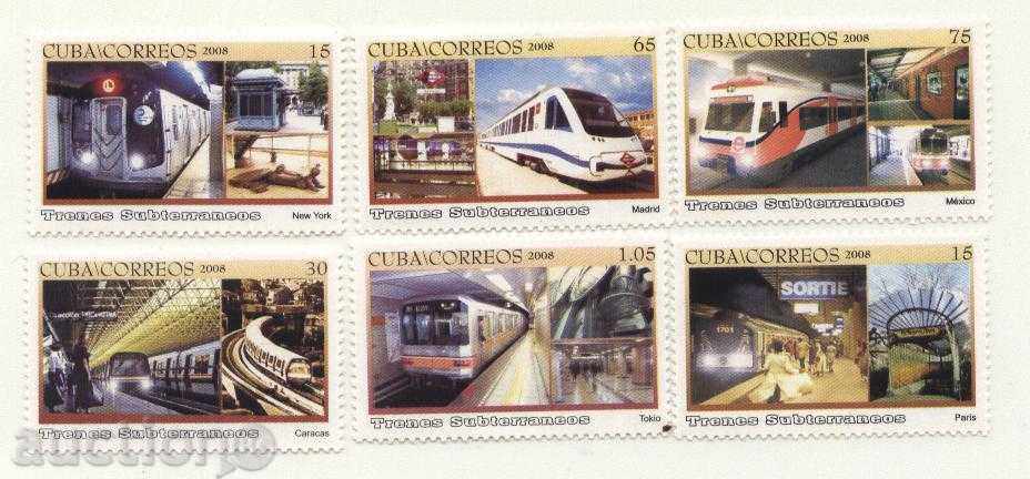 Καθαρά τρένα 2008 μάρκες από την Κούβα