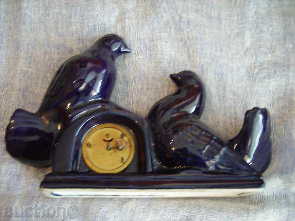 Delivery of Old large porcelain fireplace clock