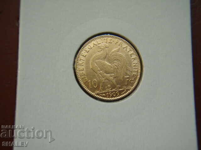10 Francs 1909 France - AU (Gold) with price 959.89 BGN | € 490.78 10 Francs 1909 France - AU (Gold) with price 959.89 BGN | € 490.78