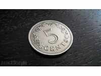 Monede - Malta - 5 cenți | 1976.
