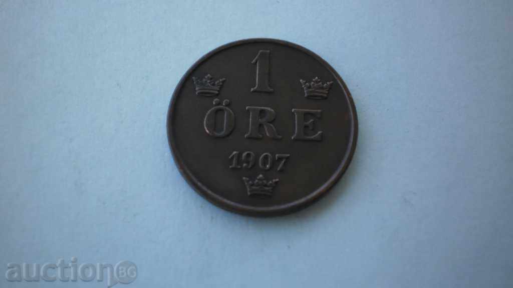 1 Öre 1907 Sweden