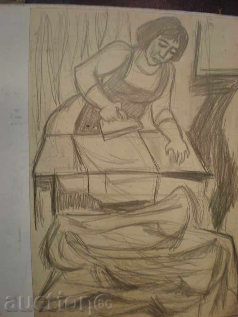 картина- туш , с цена 40.00 лв. | € 20.45 картина- туш , с цена 40.00 лв. | € 20.45