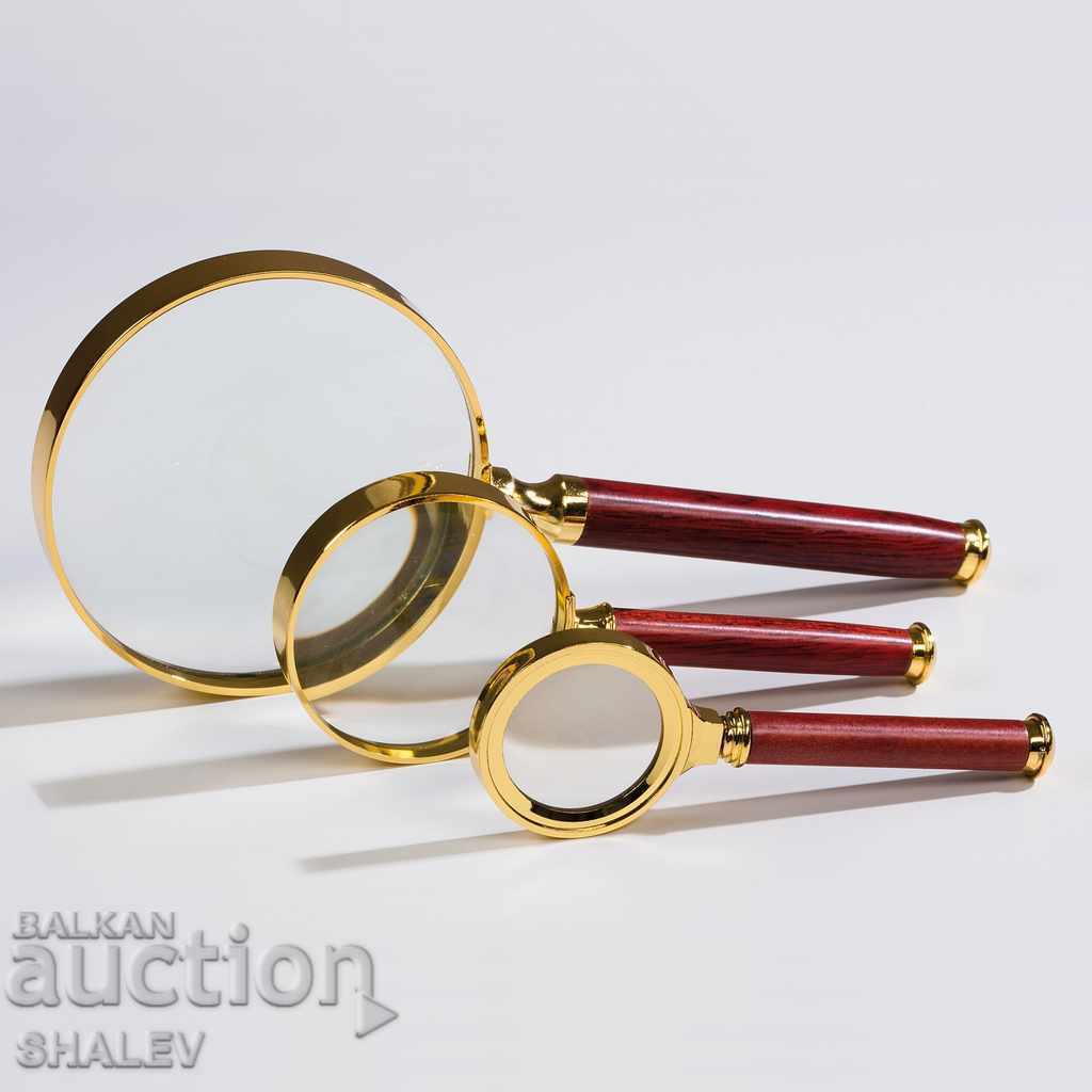 Auction "Leuchtturm" 3x Magnifying Glass with Wooden Handle (1399) Auction "Leuchtturm" 3x Magnifying Glass with Wooden Handle (1399)